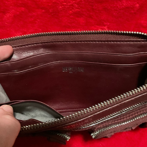 MZ Wallace Beautiful Burgundy Clutch Wristlet